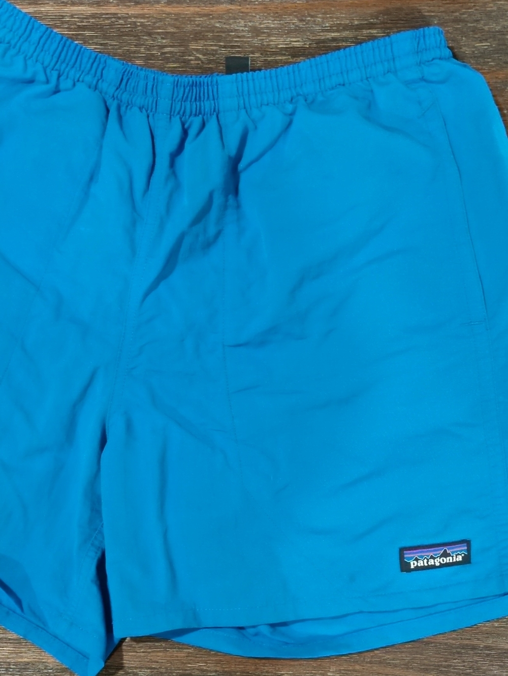 Patagonia Men’s Bright Blue Elastic Waist Swim Shorts Small